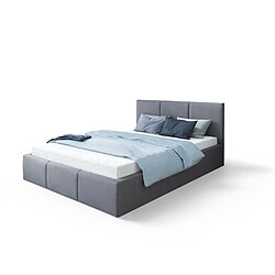 Avis Kids Literie Lit Double Tesia 180x200 + coffre - Sommier inclus Gris foncé