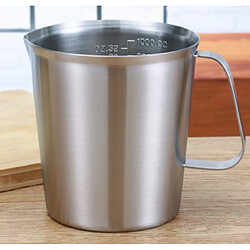 Universal Tasse de mesure en acier inoxydable épaisse et thé fermenté de cuisine gradué, grande capacité, tasse de mesure pratique