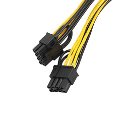 Avis 3pcs 6Pin Femelle à 2x 8 Broches (6 + 2) Pci Mâle Express Puissance Y Câble Séparateur