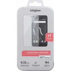 BigBen Connected Protège-écran pour Wiko Sunny 3 Anti-traces de doigts en Verre Trempé Transparent