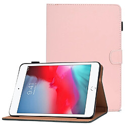 Etui en PU avec support et porte-carte pour votre iPad mini (2019) 7.9 pouces/mini 4/3/2/1 - rose