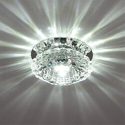 Stoex Projecteur en Cristal Plafonnier Moderne Spot Lumineux Led Pour Hall D'Entrée, Blanc Froid