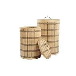 Acheter Set de basket DKD Home Decor 40 x 40 x 63 cm Bambou