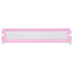 Avis vidaXL Barrière de sécurité de lit enfant Rose 180x42 cm Polyester