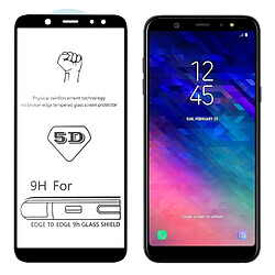 Wewoo Film de verre trempé de plein écran pour colle9H 5Dpour Galaxy A6 2018