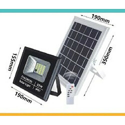 Tradex LED PANNEAU SOLAIRE PHOTOVOLTAIQUE IP67 25W AVEC TELECOMMANDE LED-8189