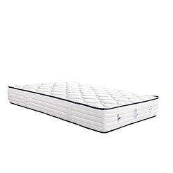 LUXURY LITERIE Matelas Patriote, 27cm, Ressorts Ensachés, mousse haute densité , Indépendance du Couchage, Soutien ferme + Oreiller, 90x190cm