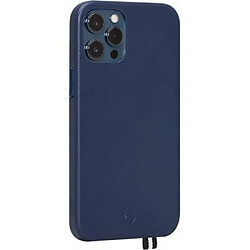 ARTEFAKT Coque pour iPhone 12 Pro Max en Cuir Elysée Bleu