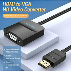 Adaptateur HDMI vers VGA Vention Noir pas cher