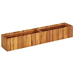 Maison Chic Jardinière,Lit surélevé de jardin - Bac à fleurs - pot de fleur 150x30x25 cm Bois massif d'acacia -GKD80646