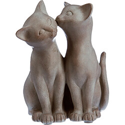 Atmosphera, Createur D'Interieur Statuette Chat - Résine - Bisou