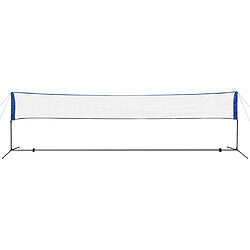 vidaXL Filet de badminton avec volants 600 x 155 cm