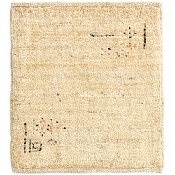 Vidal Tapis de laine 50x45 beige Gabbeh