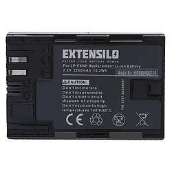 Vhbw EXTENSILO Batterie compatible avec Canon EOS 5D Mark IV, 5DS, 5D Mark III, 5D Mark II appareil photo, reflex numérique (2250mAh, 7,2V, Li-ion)