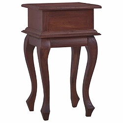 Maison Chic Table de chevet, Table de Nuit, Meuble de rangement Marron classique 35x30x60 cm Bois d'acajou pas cher