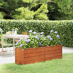 Maison Chic Jardinière,Lit surélevé de jardin - Bac à fleurs - pot de fleur rouillé 160x40x45 cm acier corten -GKD82665