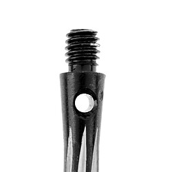 Acheter 3 pcs pro thread alliage re-rainuré dart tiges arbres noirs