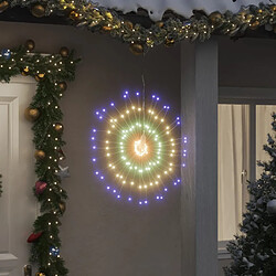 vidaXL Étoile rayonnante de Noël 140 LED 4 pcs multicolore 17 cm