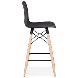 Avis Alterego Tabouret snack mi-hauteur 'MOZAIK MINI' noir style scandinave