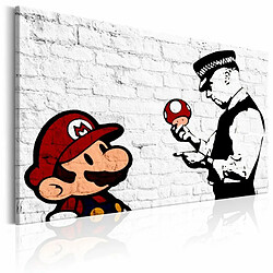 Paris Prix Tableau Imprimé Banksy - on Brick 60 x 90 cm