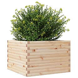 Avis vidaXL Jardinière 70x70x46 cm bois de pin massif