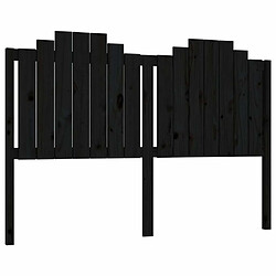 Maison Chic Tête de lit scandinave pour lit adulte,Meuble de chambre Noir 166x4x110 cm Bois massif de pin -MN95042