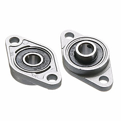 Acheter Wewoo 2 PCS Diamant KFL-08 000 001 Boîtier de roulement miniature en alliage de zinc Accessoires d'imprimante 3D UniverselTaille KFL08 diamètre intérieur 8