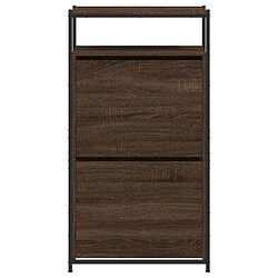 Acheter vidaXL Armoire à chaussures chêne marron 60x34x112cm bois d'ingénierie