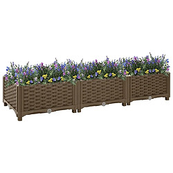 Maison Chic Jardinière,Lit surélevé - Bac à fleurs - pot de fleur 120x40x23 cm Polypropylène -GKD20498