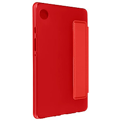 Avizar Étui pour Samsung Tab A9 Clapet Support Trois volets Mise en veille Rouge