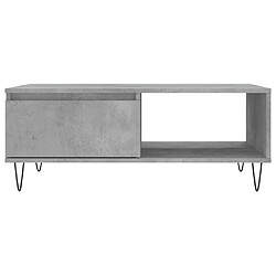 Maison Chic Table basse,Table Console Table d'appoint, Table pour salon gris béton 90x60x35 cm bois d'ingénierie -MN39882 pas cher