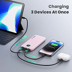 Avis SANAG Batterie Externe 10800Mah Ultra-Mince Power Bank Pd 22.5W & Deux Qc 4.0 Charge Rapide Usb C Batterie Portable Avec Écran Lcd, 3 Sorties 2 Entrées Chargeur Portable Pour Iphone Samsung Huawei - Rose