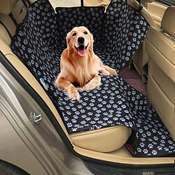 Justgreenbox Tapis de siège de voiture pour chien, Noir, 130x150x38cM pas cher