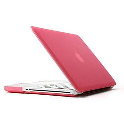 Wewoo Housse Étui rose pour MacBook Pro 15.4 pouces 4 en 1 Coque de protection en plastique dur givré avec protecteur d'écran et protège-clavier bouchons anti-poussière