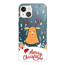 Coque en TPU antichoc, motif de Noël, antichute pour votre iPhone 14 Plus - Cerf de Noël