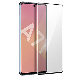 Avizar Film Écran Samsung Galaxy A71 Verre Trempé 9H Biseauté Transparent Bord noir