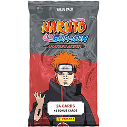 Pack 24 Cartes à collectionner avec 2 cartes bonus Panini Naruto Shippuden TC 2