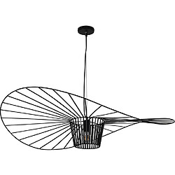 ICONIK INTERIOR Lampe de Plafond - Lampe Suspendue Design Pamela - 100cm - Vertical Noir 