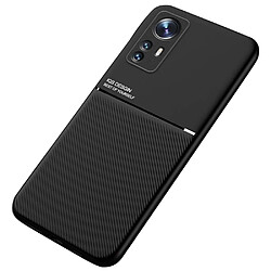 Coque en TPU + PU motif lignes noir pour votre Xiaomi 12/12X