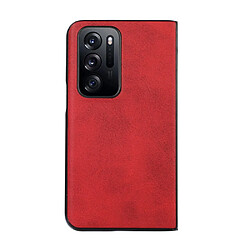 Coque en TPU + PU anti-griffes, rouge pour votre Oppo Find N