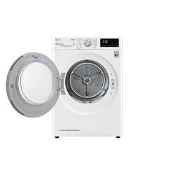 LG RH80V9AVHN Sèche Linge 8kg 220V 1400RPM Pompe à Chaleur Wi-Fi Blanc