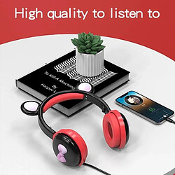 Acheter Yonis Casque Audio Enfant Bluetooth LED Ours 12h