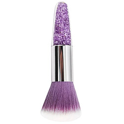 Soft Foundation Nail Brush Gel Powder Dust Remover Nail Art Tools Violet pas cher