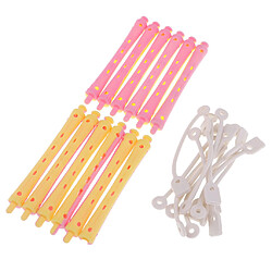 12pcs Pinces à Friser Les Cheveux Hairdreser Perm Rods Hair Styling DIY 9 X 1.1 Cm