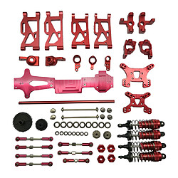 WLtoys 144001 RC Voiture Mise à Niveau Métal Kit Pièces Bras Arbre D'entraînement Accessoires Rouge