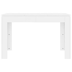 Acheter Maison Chic Table de salle à manger,Table à dîner Blanc 120x60x76 cm Bois d'ingénierie -GKD12916