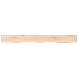 Maison Chic Étagère murale flottante,Etagère de rangement 100x10x6 cm bois de chêne massif non traité -MN44221