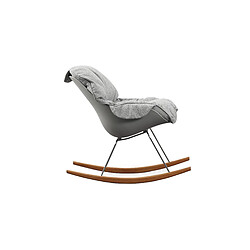 Avis ICONIK INTERIOR Chaise à Bascule Rembourrée - Design Scandinave - Ruma Gris