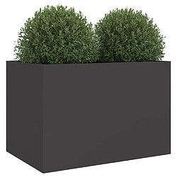 Acheter Maison Chic Jardinière,Bac à fleurs - pot de fleur noir 62x40x39 cm acier laminé à froid -GKD49283