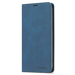 Etui en PU + TPU porte-monnaie soyeux bleu pour votre Apple iPhone 13 Pro 6.1 pouces